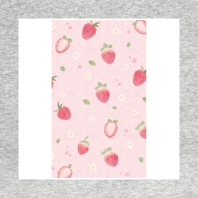 strawberry flower phone case by saraholiveira06